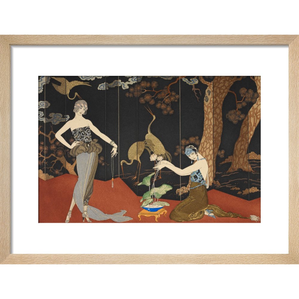 Le Gout des Laques print in natural frame