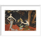 Le Gout des Laques print in white frame