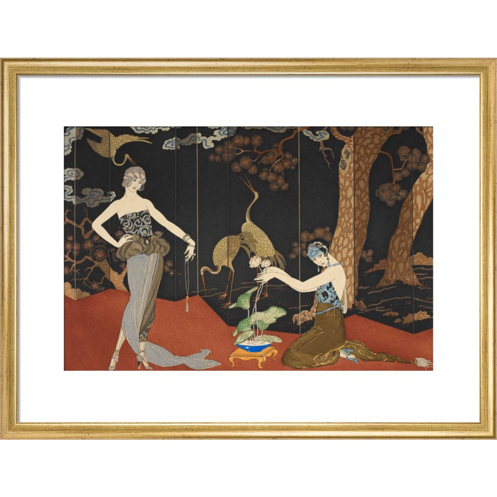 Le Gout des Laques print gold frame