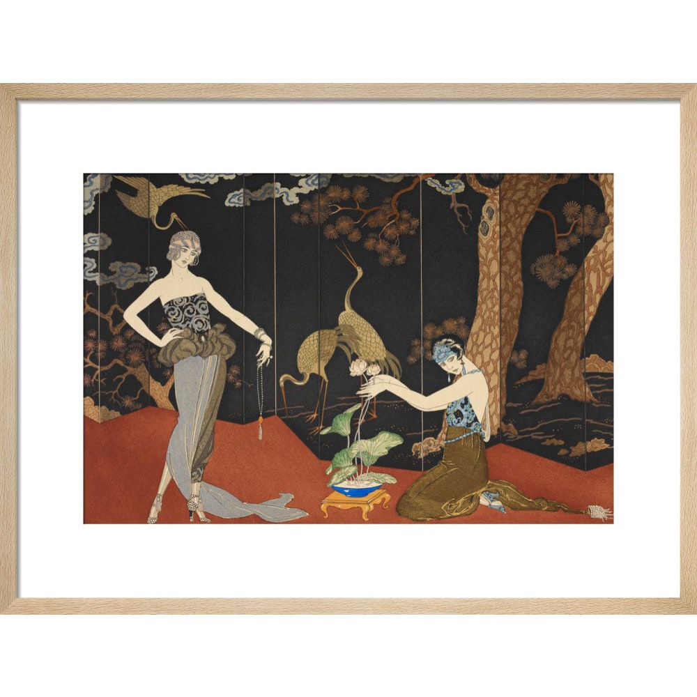 Le Gout des Laques print in natural frame