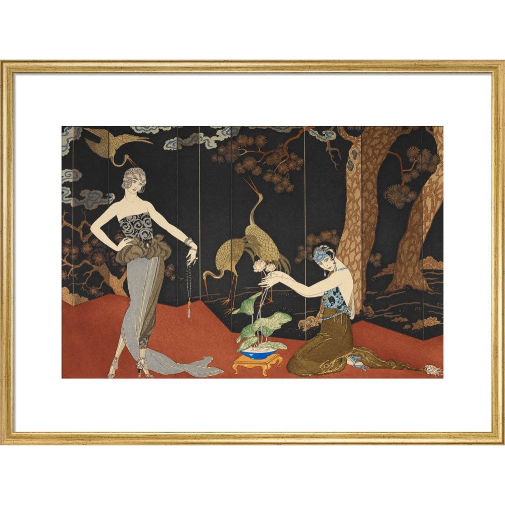 Le Gout des Laques print gold frame