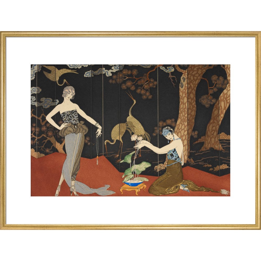 Le Gout des Laques print gold frame