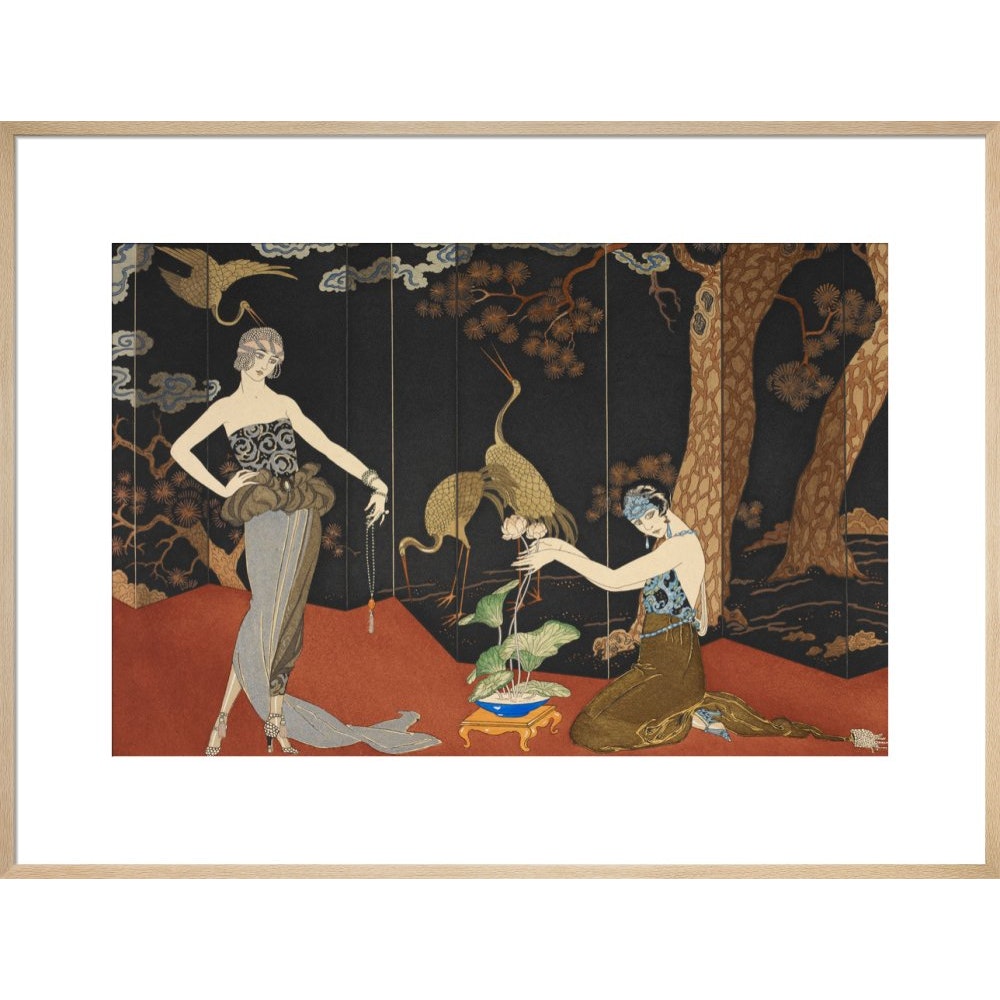 Le Gout des Laques print in natural frame
