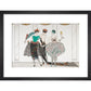 Les Belles Sauvagettes print in black frame
