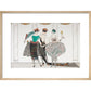 Les Belles Sauvagettes print in natural frame