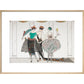 Les Belles Sauvagettes print in natural frame