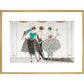 Les Belles Sauvagettes print in gold frame
