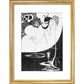 Salome and John the Baptist print in gold frame