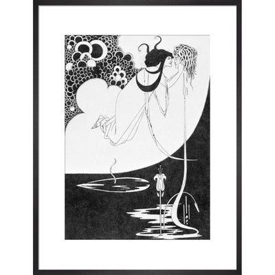 Salome and John the Baptist print in black frame