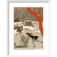 Skating print in white frame