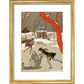 Skating print in gold frame
