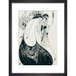 The Peacock Skirt print in black frame