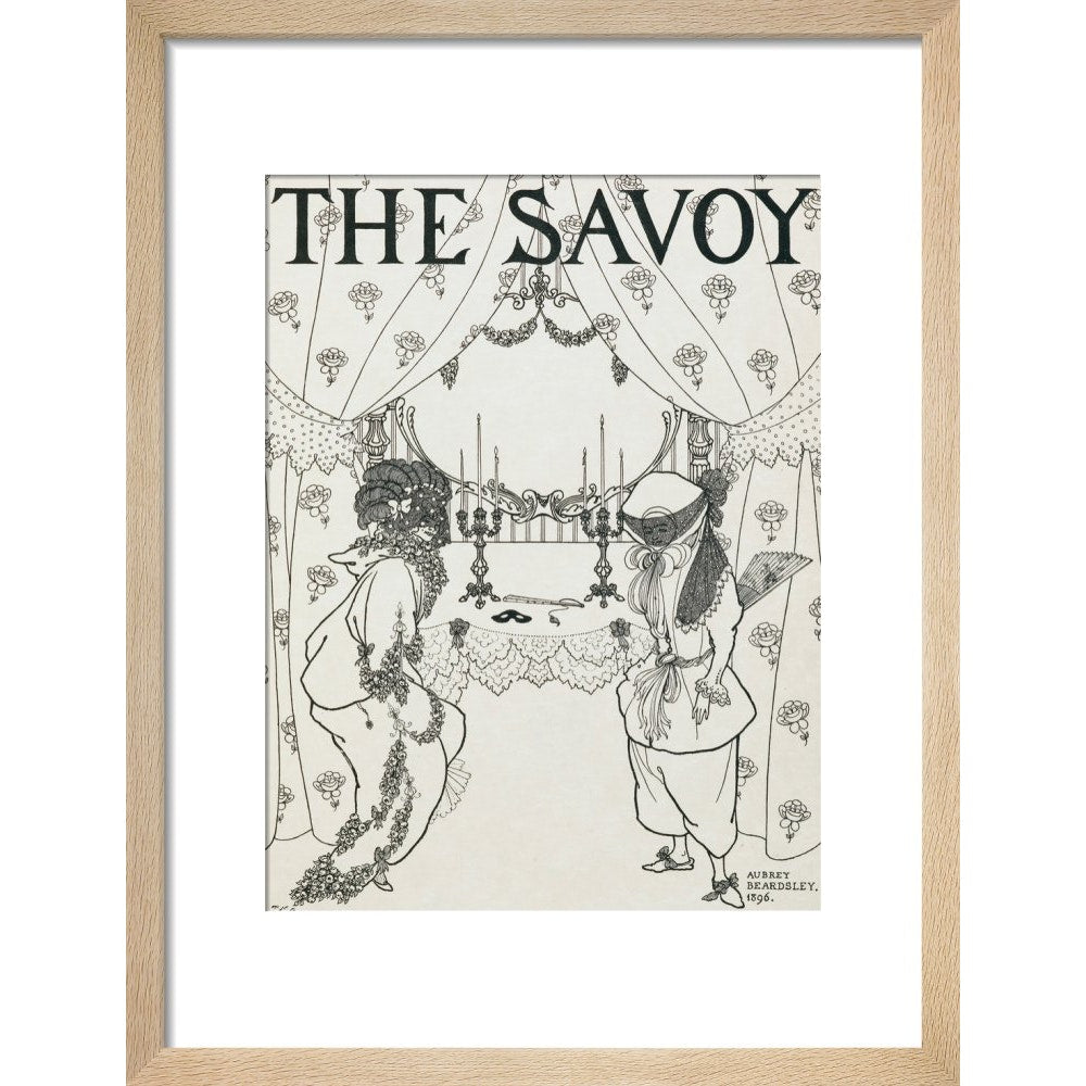 The Savoy print in natural frame