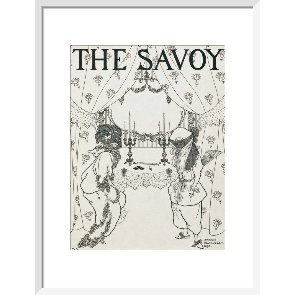 The Savoy print in white frame