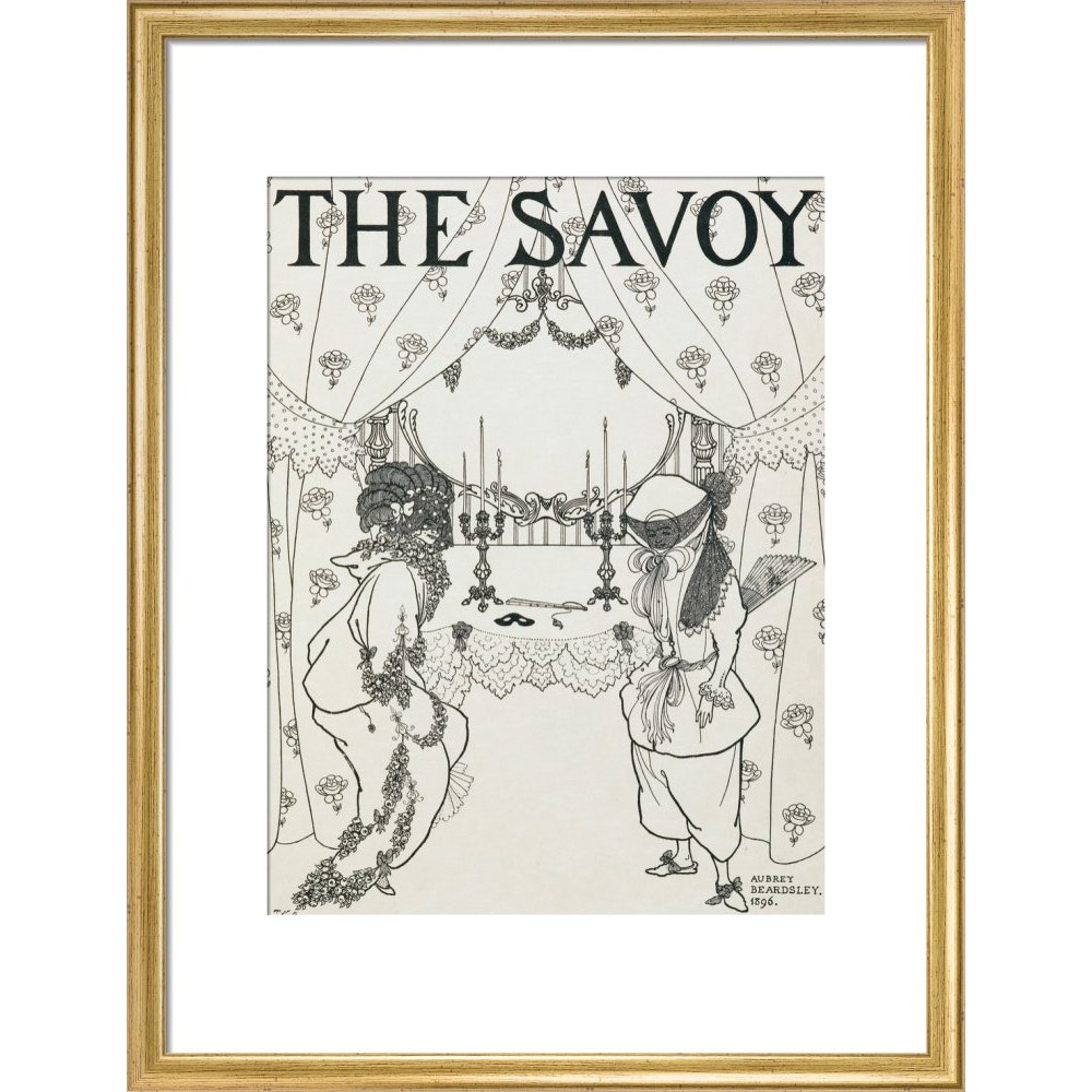 The Savoy print in gold frame
