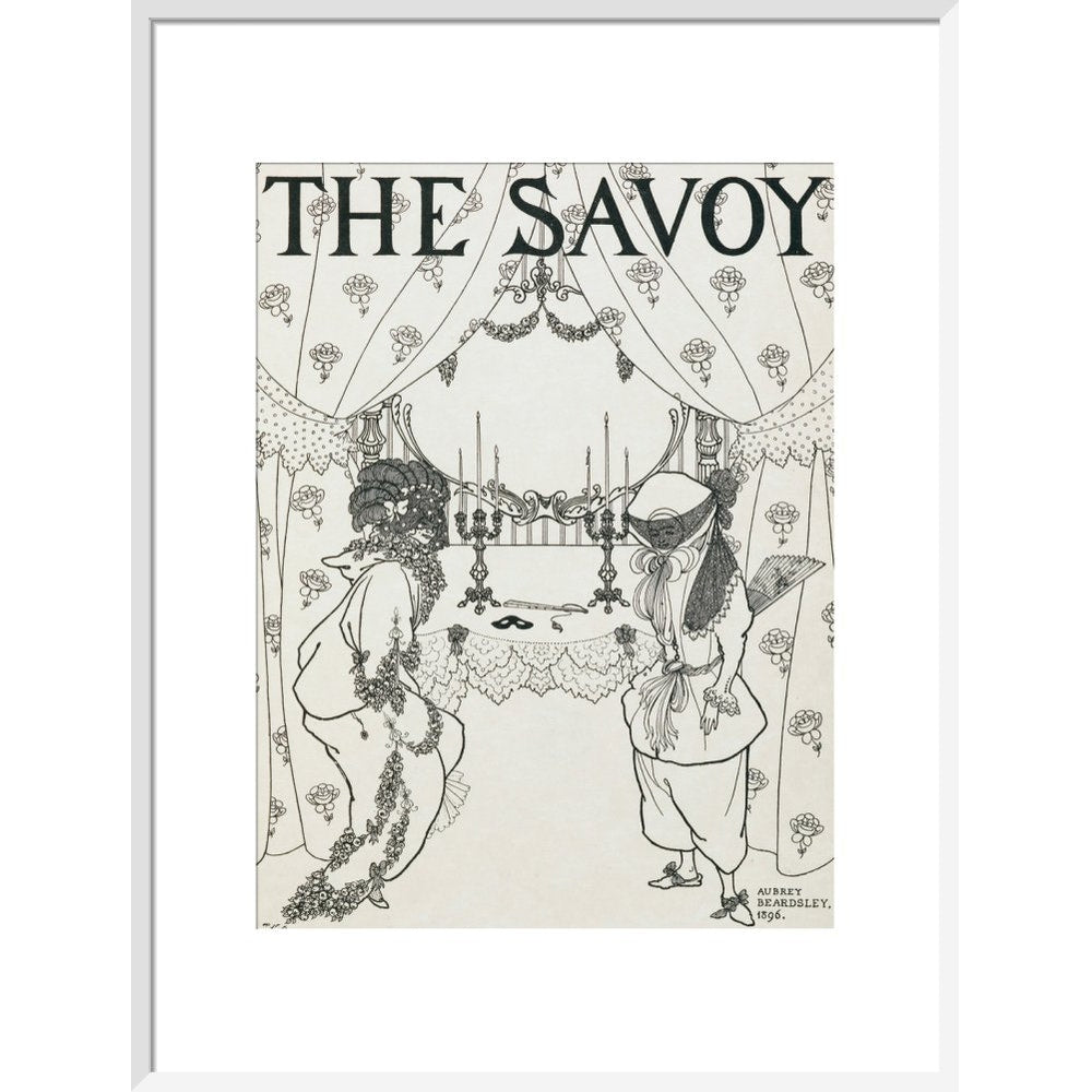 The Savoy print in white frame