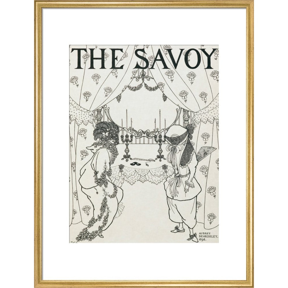 The Savoy print in gold frame