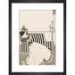 Woman Reading print in black frame