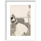 Woman Reading print in white frame
