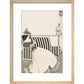 Woman Reading print in natural frame