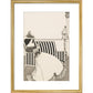 Woman Reading print in gold frame