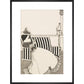 Woman Reading print in black frame