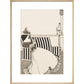 Woman Reading print in natural frame