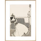 Woman Reading print in natural frame