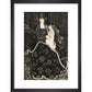 Christmas Card print in black frame