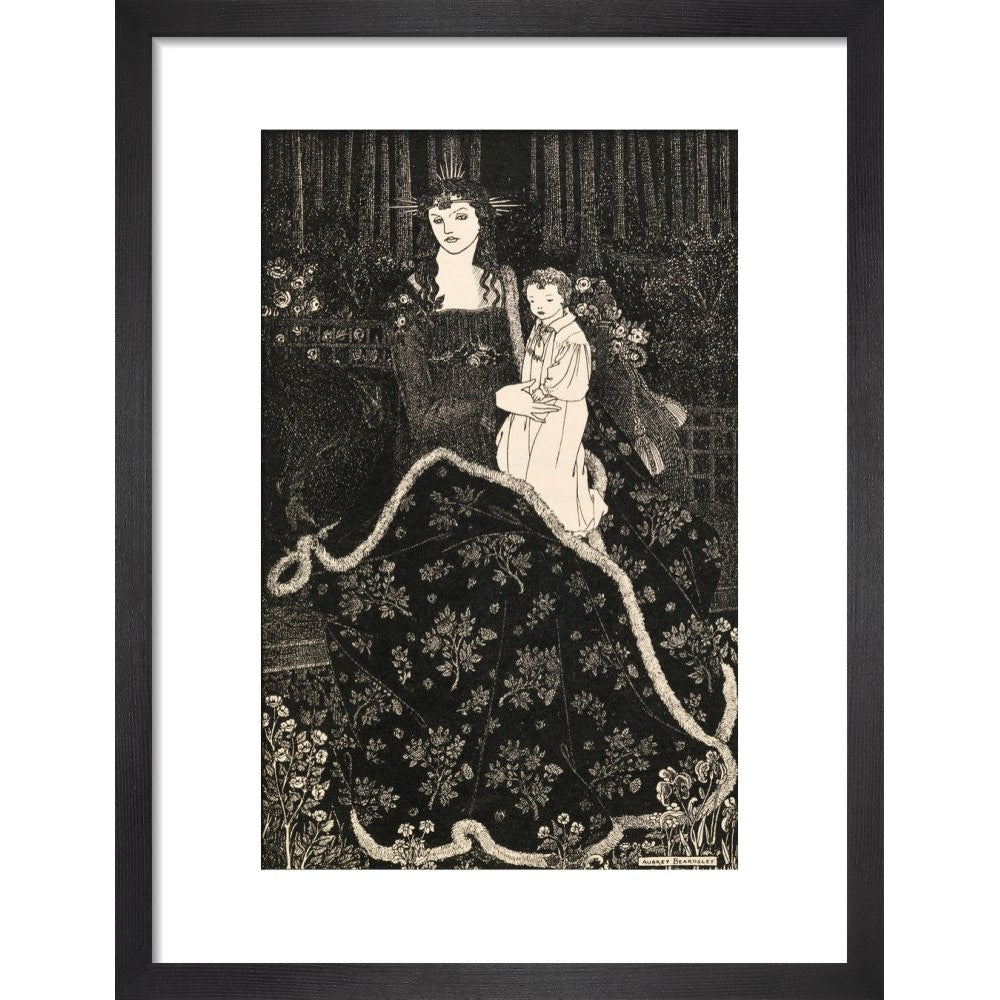 Christmas Card print in black frame