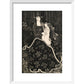 Christmas Card print in white frame