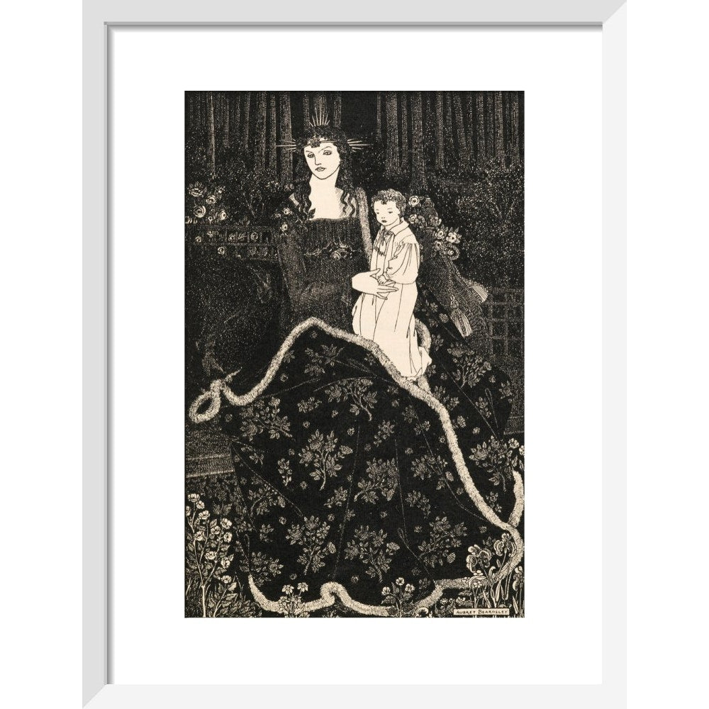 Christmas Card print in white frame
