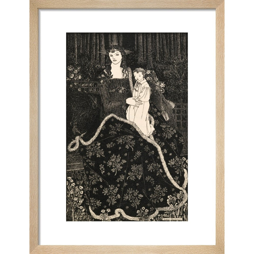 Christmas Card print in natural frame