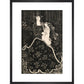 Christmas Card print in black frame