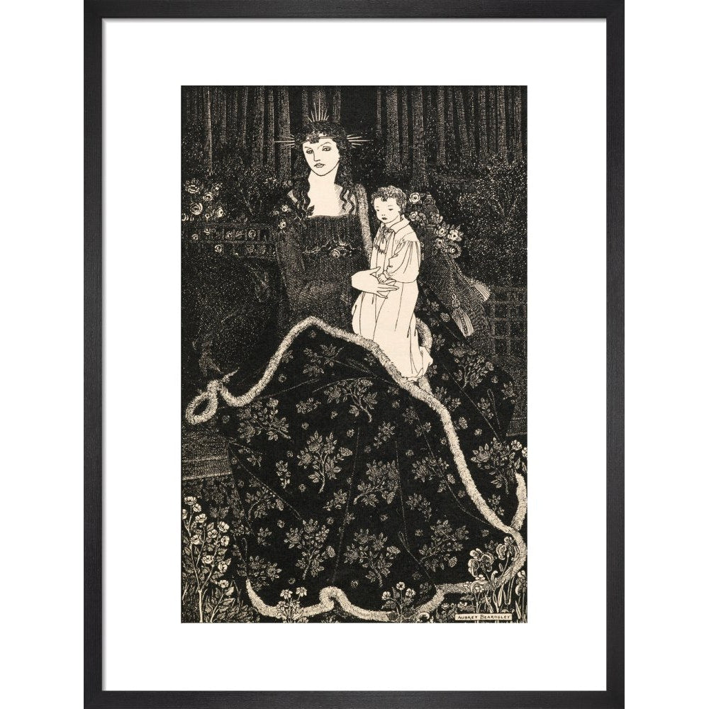 Christmas Card print in black frame