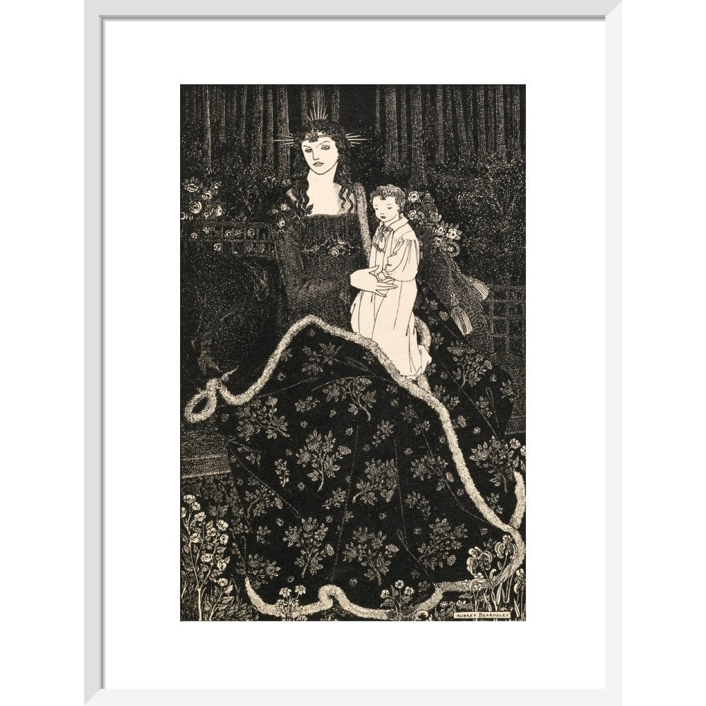 Christmas Card print in white frame
