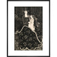 Christmas Card print in black frame