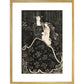 Christmas Card print in gold frame