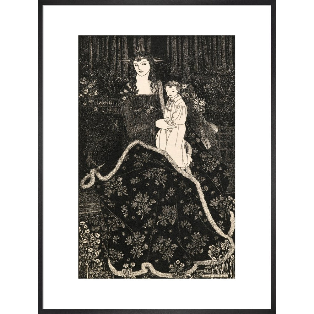 Christmas Card print in black frame