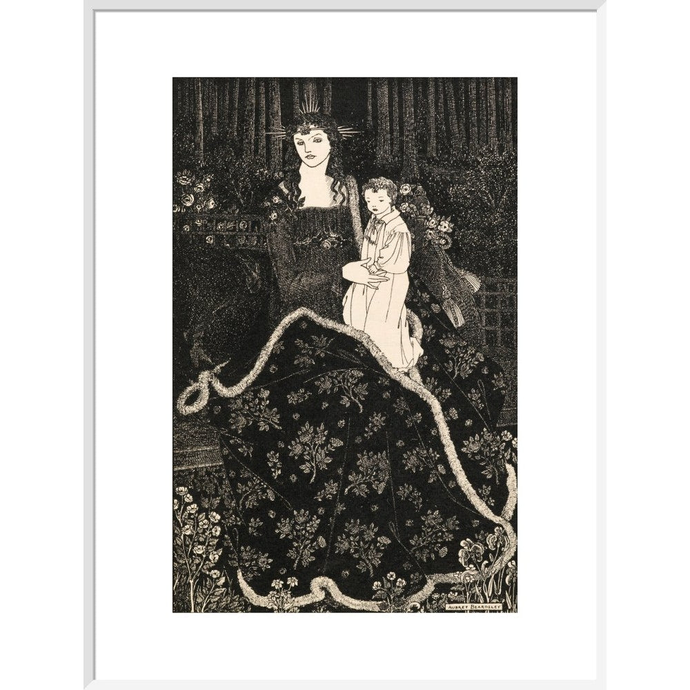 Christmas Card print in white frame