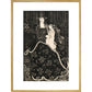 Christmas Card print in gold frame