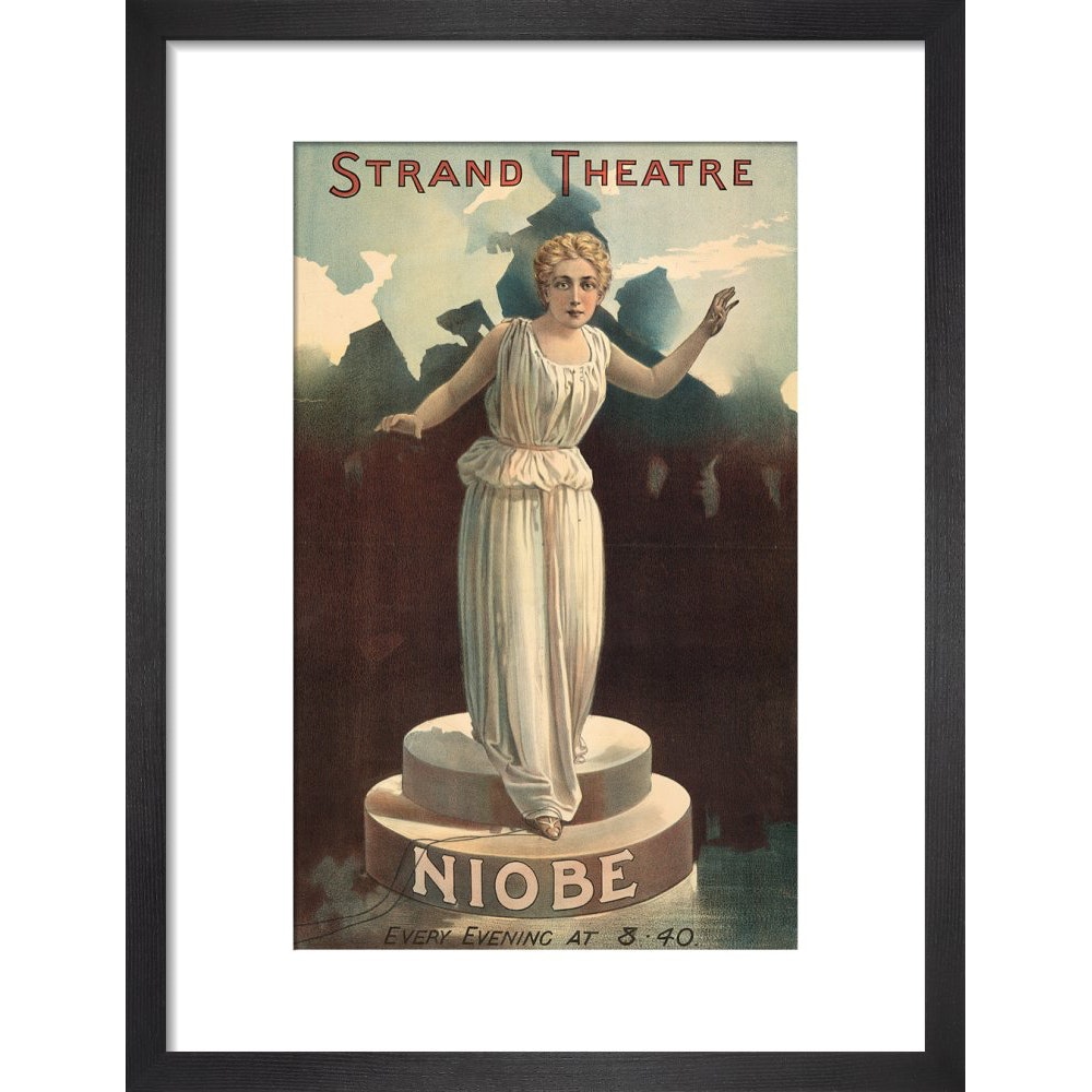 Strand Theatre print in black frame