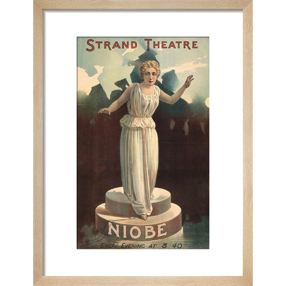 Strand Theatre print in natural frame