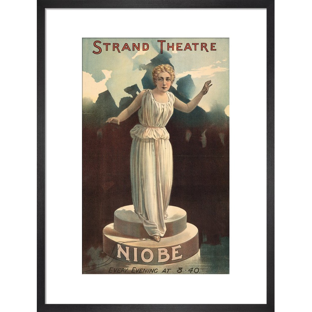 Strand Theatre print in black frame