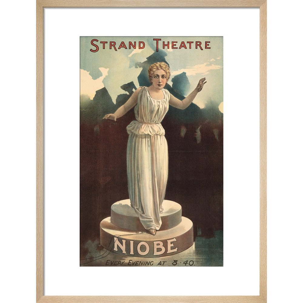 Strand Theatre print in natural frame