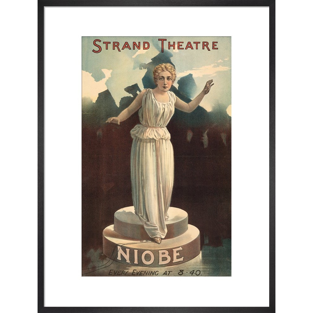 Strand Theatre print in black frame