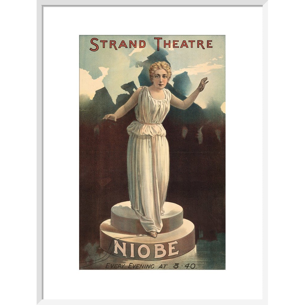 Strand Theatre print in white frame