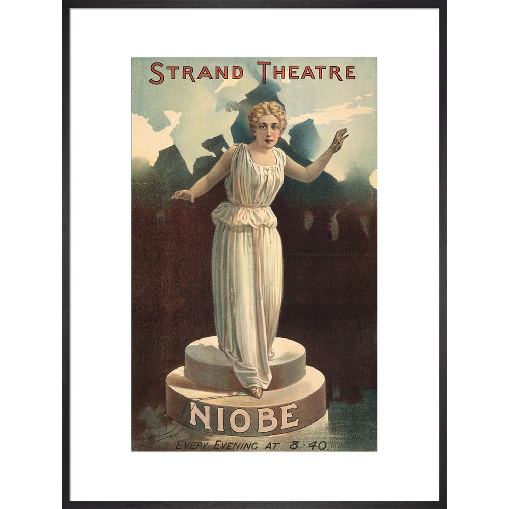 Strand Theatre print in black frame