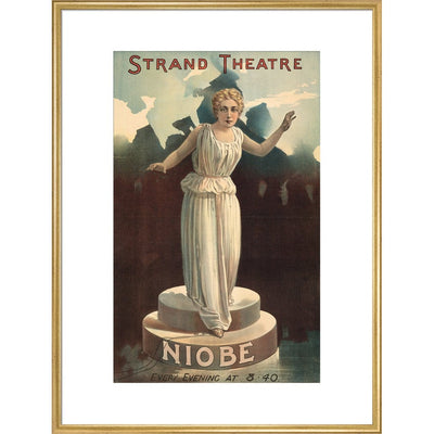 Strand Theatre print in gold frame