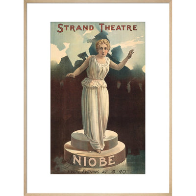 Strand Theatre print in natural frame
